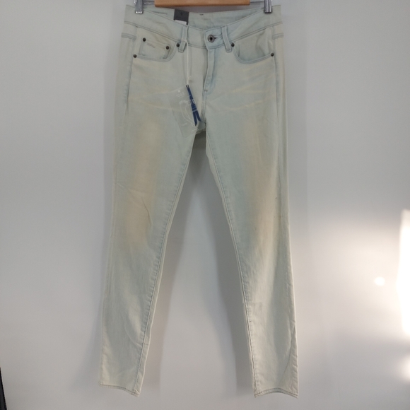 GStar 3301 CONTOUR HIGH WAIST SKINNY JEANS color Light Aged Size 28 - Picture 5 of 9